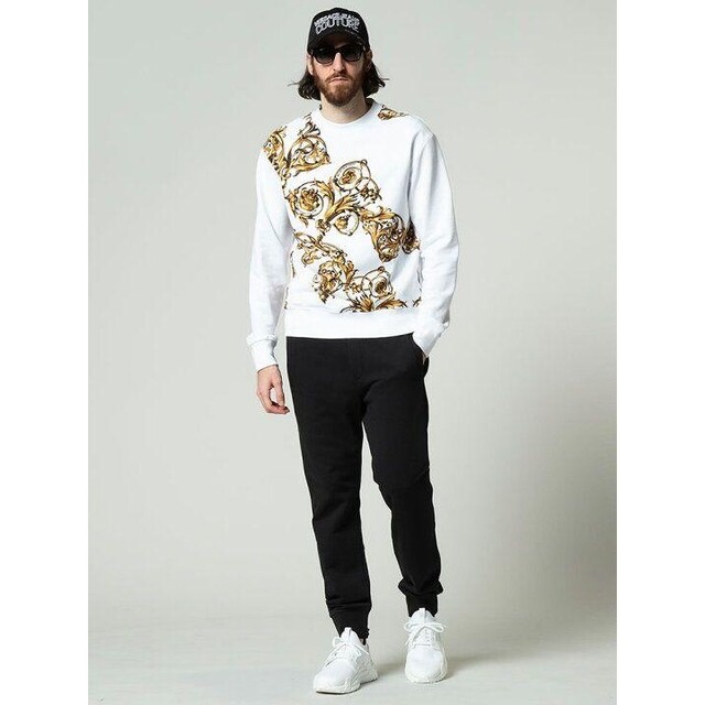 VERSACE JEANS COUTURE スウェット ホワイト バロック XL