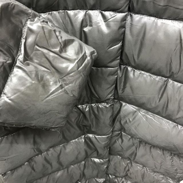 HERNO ヘルノ ロング ファー付き ダウンコート グレー シャイニー