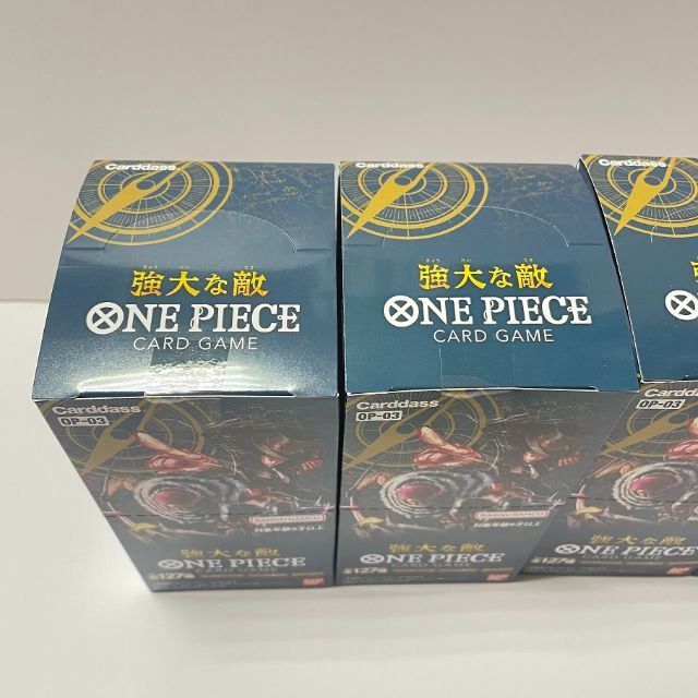 ONE PIECEカードゲーム ブースターパック 強大な敵 4BOX ワンピース エンタメ/ホビーのトレーディングカード(Box/デッキ/パック)の商品写真