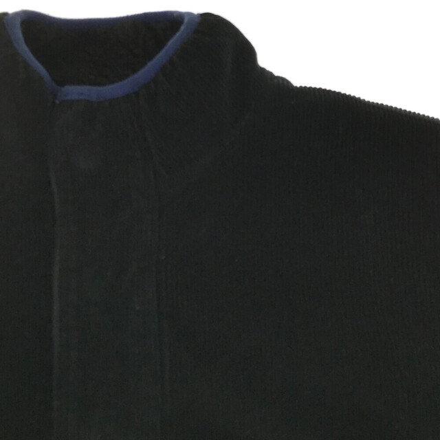 STUSSY(ステューシー)のSTUSSY ステューシー 裏起毛 コーデュロイ スナップ プルオーバー ジャケット ブラック メンズのジャケット/アウター(フライトジャケット)の商品写真