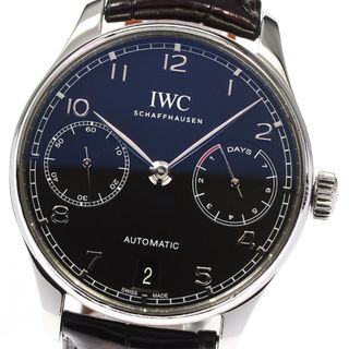 インターナショナルウォッチカンパニー(IWC)の★内箱・保証書付き【IWC SCHAFFHAUSEN】IWC ポルトギーゼ オートマティック 7デイズ デイト IW500703 自動巻き メンズ_738402(腕時計(アナログ))