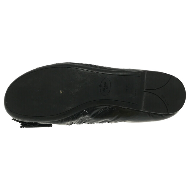 PRADA(プラダ)のPRADA プラダ リボンフラットシューズ ブラック レディース レディースの靴/シューズ(その他)の商品写真