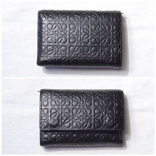 大特価アウトレット ロエベ 黒 【付属品有】ロエベ 三つ折り財布