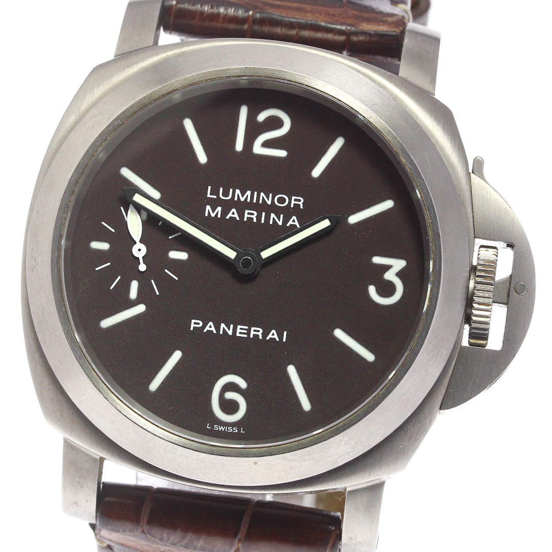 【PANERAI】パネライ ルミノールマリーナ スモールセコンド PAM00118 手巻き メンズ_741276