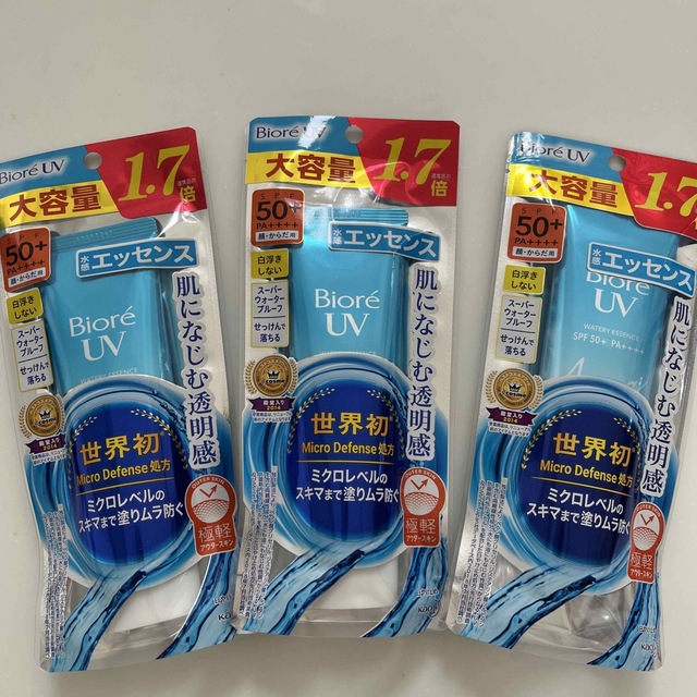 ビオレUV アクアリッチ ウォータリーエッセンス SPF50+ 大容量(85gの ...