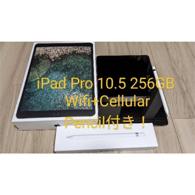 美品！iPad Pro 10.5 セルラー256GB ＋ Pencil セット