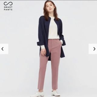 ユニクロ(UNIQLO)の⭐︎新品未使用⭐︎ユニクロ　スマートアングルパンツ　S  ピンク(クロップドパンツ)