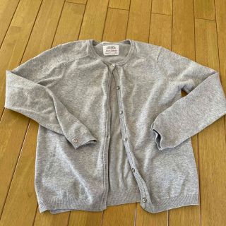 ザラキッズ(ZARA KIDS)のZARAキッズ　ライトグレー　カーディガン(カーディガン)