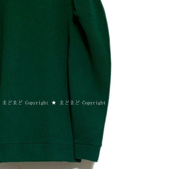yori タックショルダーニットソー グリーン ウール セーター yori 品質