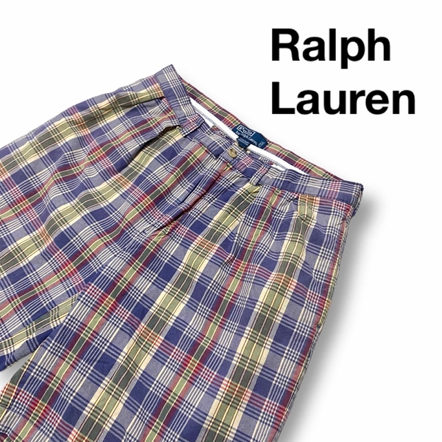 Ralph Lauren(ラルフローレン)のRalph Lauren ラルフローレン ハーフパンツ チェック柄 コットン メンズのパンツ(ショートパンツ)の商品写真