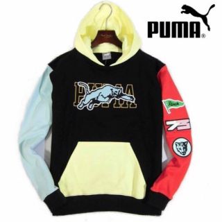 プーマ(PUMA)の【PUMA / プーマ】裏フリース スウェット パーカー（メンズM相当配色切替）(パーカー)