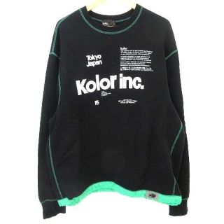 カラー(kolor)のカラー kolor 美品 20ss トレーナー スウェット ロゴ 3 L(その他)