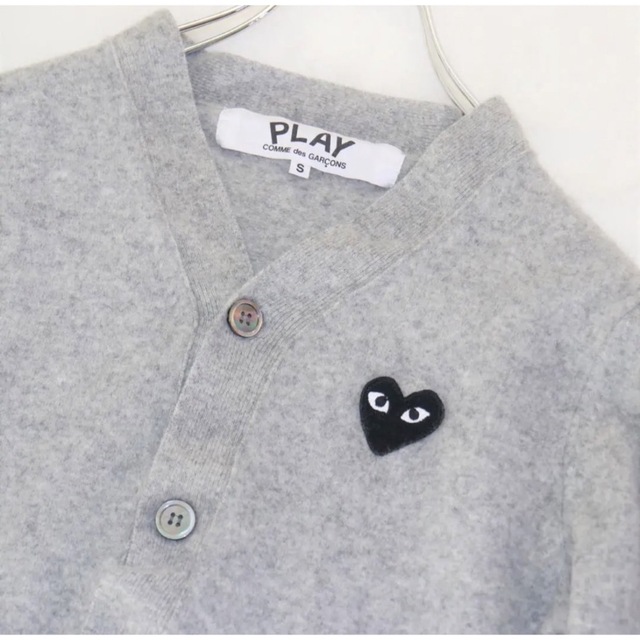 PLAY COMME des GARCONS カーディガン グレー ハート 1