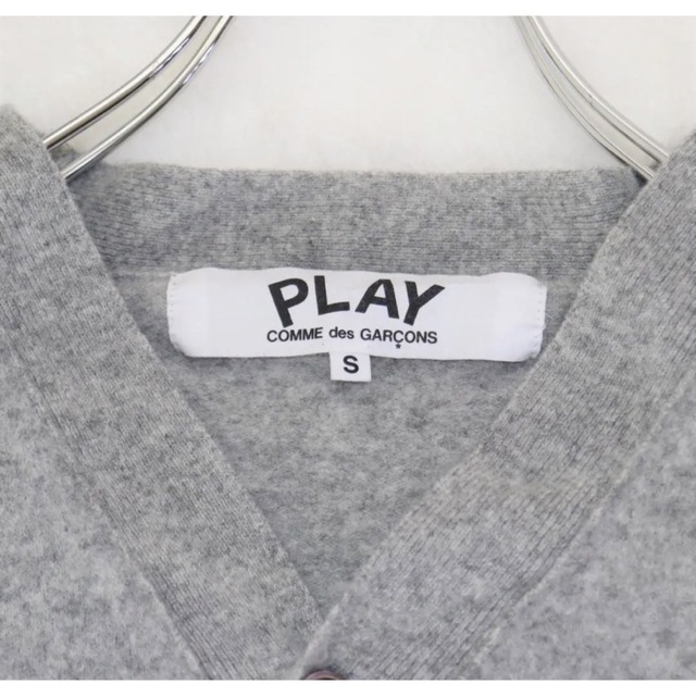 PLAY COMME des GARCONS カーディガン グレー ハート 2