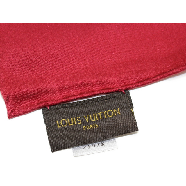 LOUIS VUITTON カレ・モナコ M72346 レッド系 シルク レディース メンズ ユニセックス マフラー スカーフ ストール 人気 ブランド 3