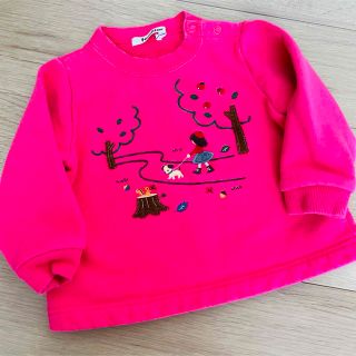 ファミリア(familiar)のファミリア　トレーナー　ピンク　90(Tシャツ/カットソー)