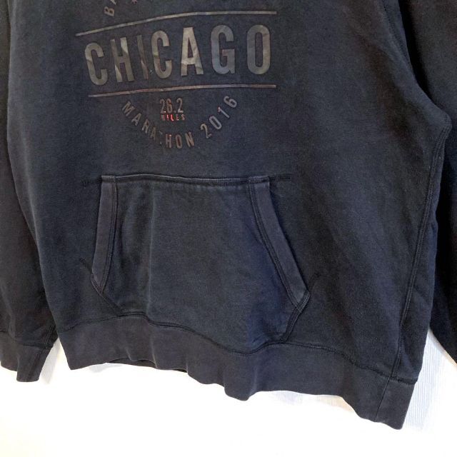 激レア1点ものVintage NIKEパーカ　Chicagoゆるダボ　ラバーロゴ 4