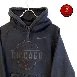 ナイキ(NIKE)の激レア1点ものVintage NIKEパーカ　Chicagoゆるダボ　ラバーロゴ(パーカー)