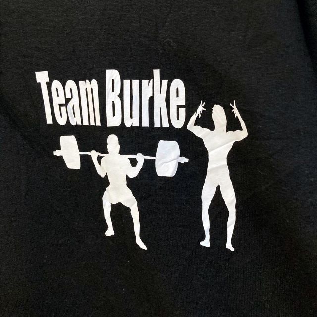 Vintage パーカー　Team Burke  ボディビル　筋肉　ワンポイント メンズのトップス(パーカー)の商品写真