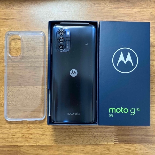 MOTOROLA スマートフォン moto g52j 5G インクブラック PA