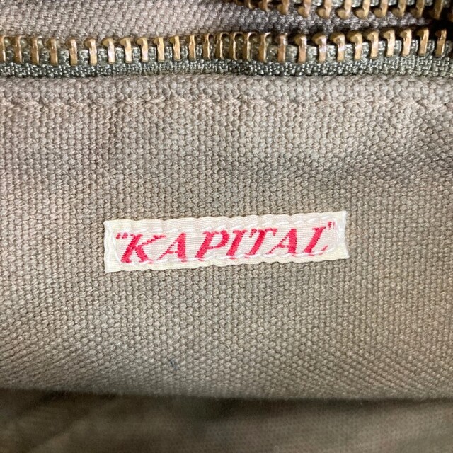 KAPITAL(キャピタル)の★キャピタル 6号帆布 スナフキンBAG ボディバック カーキ メンズのバッグ(ボディーバッグ)の商品写真