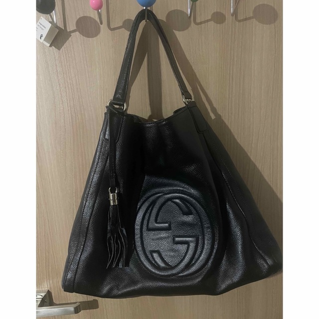 ≪超目玉☆12月≫ Gucci - GUCCI バック レザー トートバッグ - groupe