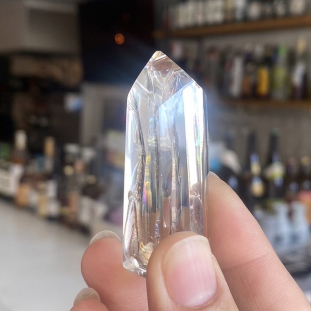 ポイント5倍 超高透明 アイリスクォーツ 水晶 浄化 純粋 神秘m00012