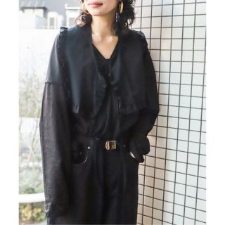 シティショップ(CITYSHOP)の新品未使用 BIG COLLAR SHIRT 2 ブラック FREE(シャツ/ブラウス(長袖/七分))