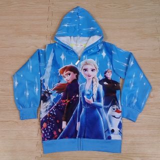 ディズニー(Disney)のディズニープリンセス　アナと雪の女王　ジップアップパーカー　130(ジャケット/上着)