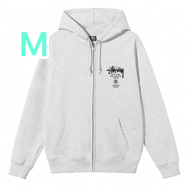 STUSSY - ステューシー sttusy WORLD TOUR ZIP HOODIEの通販 by かん ...