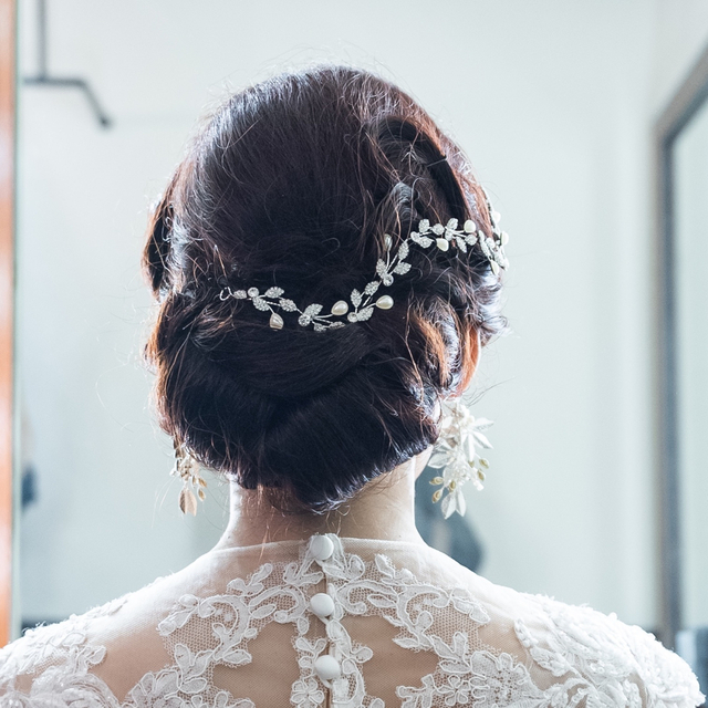 fashion jewelry　ブライダルアクセサリー　結婚式 ハンドメイドのウェディング(ヘッドドレス/ドレス)の商品写真