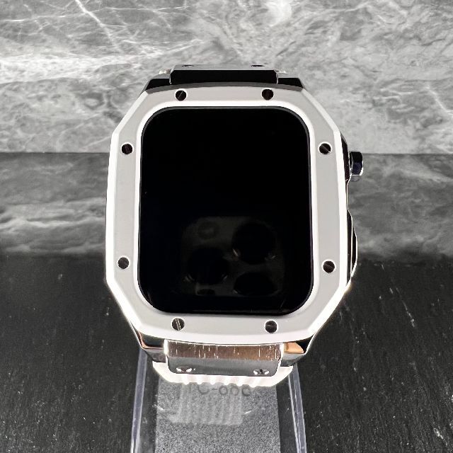 最高級Apple Watch ケース　カバー　44mm 45mm　white