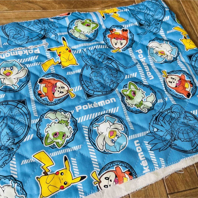 ポケモン(ポケモン)のはぎれ ポケモン キルティング ハンドメイドの素材/材料(生地/糸)の商品写真