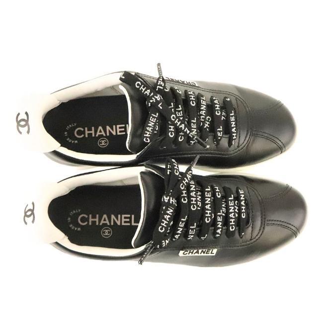 CHANEL - シャネル CHANEL スニーカー ロゴ G34085 中古 サイズ36 約 ...