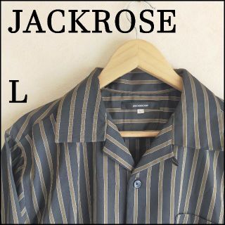 ジャックローズ(JACKROSE)のジャックローズ JACKROSE ストライプ長袖シャツ  L(シャツ)