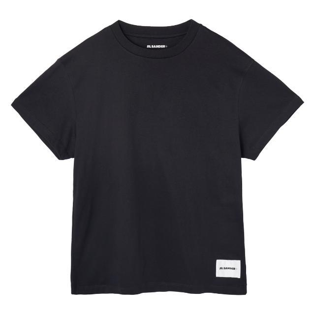 Jil Sander(ジルサンダー)のJIL SANDER ジルサンダー クルーネックTシャツ メンズ BLACK メンズのトップス(Tシャツ/カットソー(半袖/袖なし))の商品写真