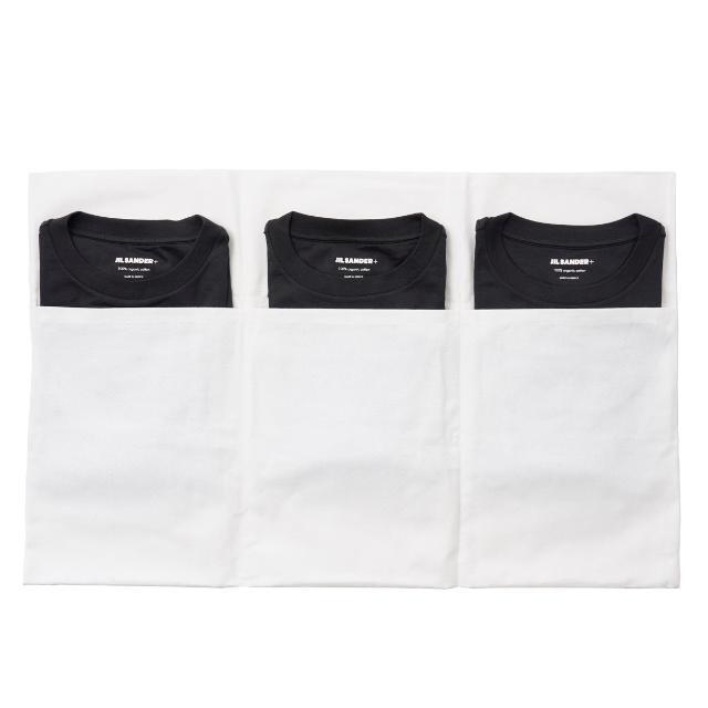 Jil Sander(ジルサンダー)のJIL SANDER ジルサンダー クルーネックTシャツ メンズ BLACK メンズのトップス(Tシャツ/カットソー(半袖/袖なし))の商品写真