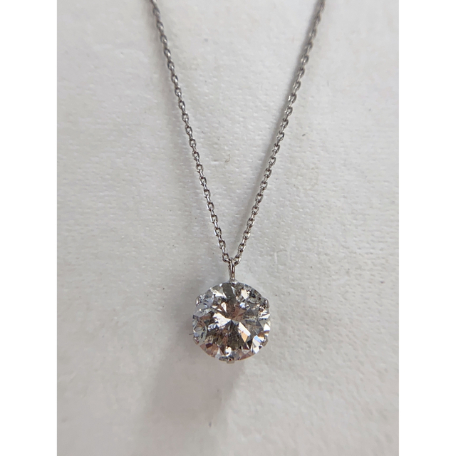 pt900天然ダイヤモンドネックレス1ct