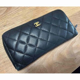 シャネル(CHANEL)のCHANEL 長財布 キャビアスキン マトラッセ(財布)