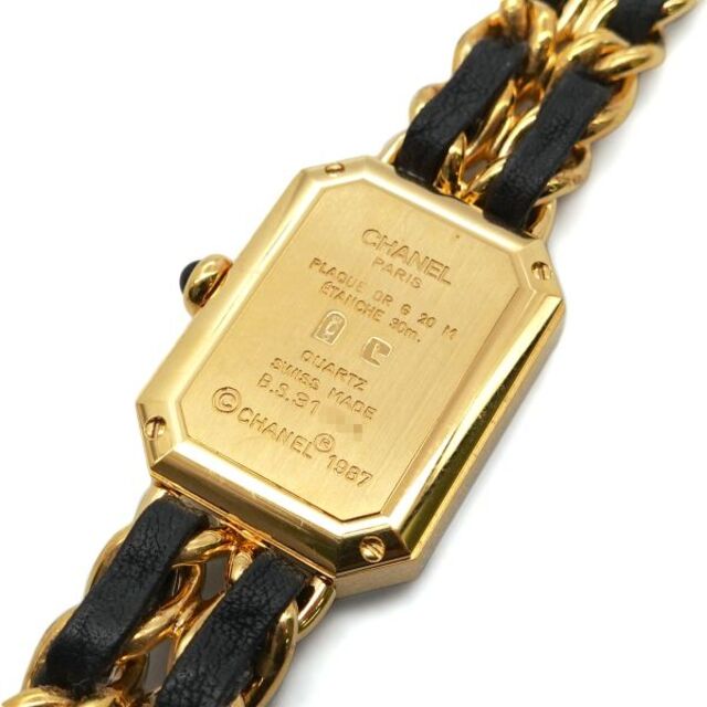 シャネル CHANEL プルミエール Mサイズ H0001 ヴィンテージ レディース 腕時計 ブラック 文字盤 ゴールド ウォッチ Premiere VLP 90183817 シャネル CHANEL プルミエール Mサイズ H0001 ヴィンテージ レディース 腕時計 ブラック 文字盤 ゴールド ウォッチ Premiere VLP 90183817