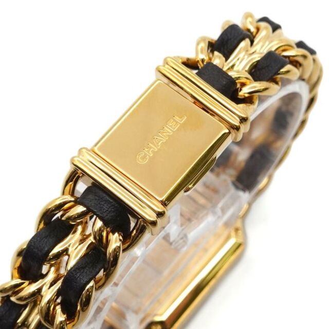 シャネル CHANEL プルミエール Mサイズ H0001 ヴィンテージ レディース 腕時計 ブラック 文字盤 ゴールド ウォッチ Premiere VLP 90183817 シャネル CHANEL プルミエール Mサイズ H0001 ヴィンテージ レディース 腕時計 ブラック 文字盤 ゴールド ウォッチ Premiere VLP 90183817