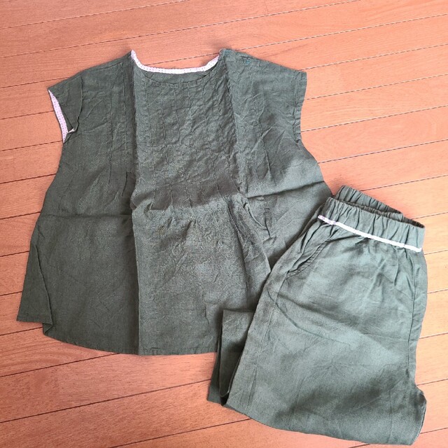 URBAN RESEARCH DOORS(アーバンリサーチドアーズ)のリネンセットアップ キッズ/ベビー/マタニティのキッズ服女の子用(90cm~)(ブラウス)の商品写真