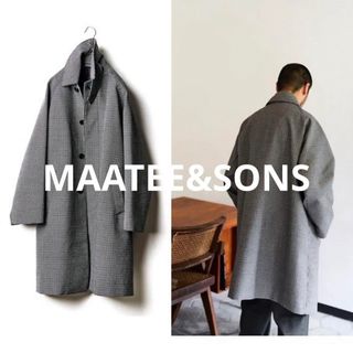 MAATEE\u0026SONS 撚り杢 BALMACAAN COAT ハメ袖