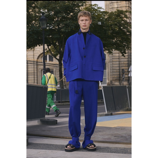 sacai suiting ワイドパンツ