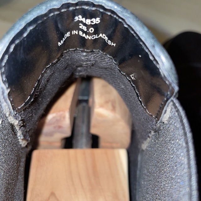 GU(ジーユー)の【中古品26.0cm】GU リアルレザー　ブーツ メンズの靴/シューズ(ブーツ)の商品写真