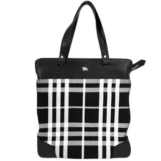 BURBERRY - バーバリー チェック柄 トートバッグ レディース 【中古