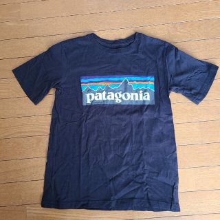 パタゴニア(patagonia)のキッズxs5~6サイズ黒Tシャツ(Tシャツ/カットソー)