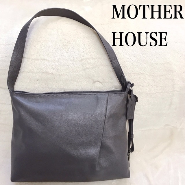 買い安い 美品 MOTHER HOUSE マザーハウス ショルダーバッグ ヨゾラ グレー