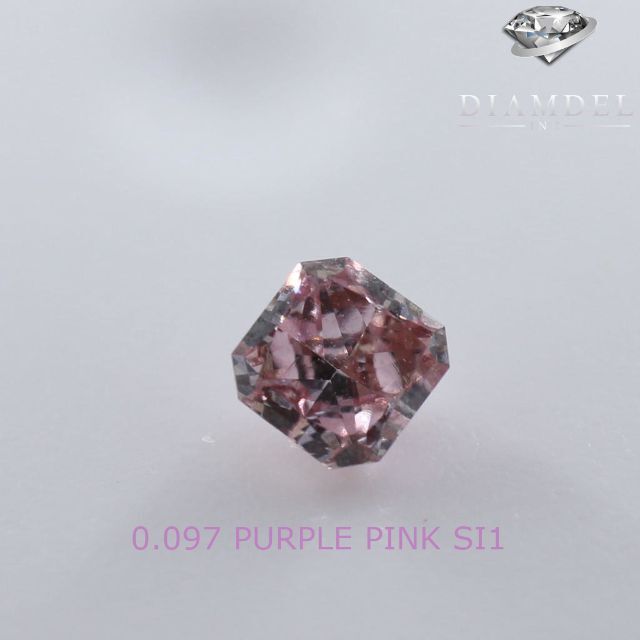 ピンクダイヤモンドルース/ F.PURPLE PINK/ 0.097 ct.