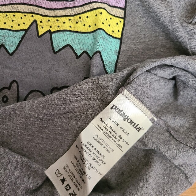 patagonia(パタゴニア)の5Tサイズ　ロンティ　グレー キッズ/ベビー/マタニティのキッズ服女の子用(90cm~)(Tシャツ/カットソー)の商品写真